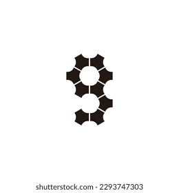 Letter g technology, modern geometric symbol simple logo vector