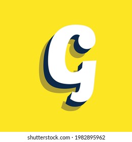 letter G text effect design vector, Can be used for Logo.