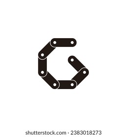 Letter G tool, technology geometric symbol simple logo vector
