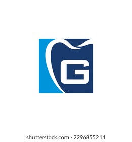 Letter G And Tooth Logo Icon 003