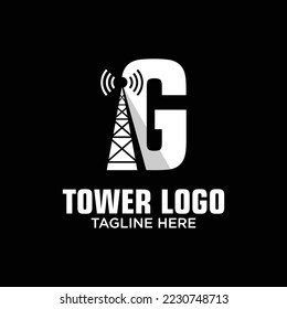 Inspiración de la plantilla de diseño del logotipo de la Torre G, Ilustración vectorial.