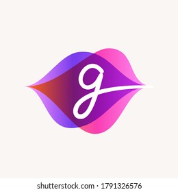 Letter G with transparency sound waves logo design concept. Vector icon perfect to use in any audio electronic labels, music posters, dj identity, etc.