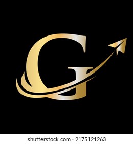 Letter G Travel Logo Vector Template. Initial Travel Logo on Letter G Symbol Concept