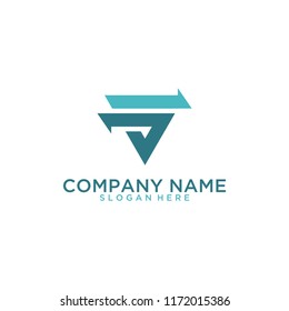 Letter G triangle logo design