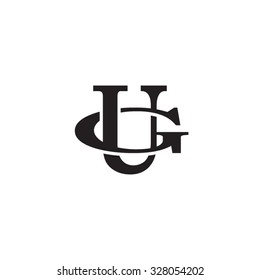 Letter G U Monogram Logo Stock Vector (Royalty Free) 328054202 ...