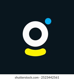 Letter G Unique Minimal Concept Logo | Multicolor G Letter Typography Symbol