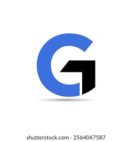 The letter G with an upward arrow.