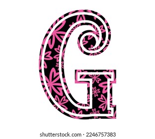 Letter G, Valentine Alphabet Monogram
Sublimation vector design file, for mug, t-shirt, vase, pillow case. etc