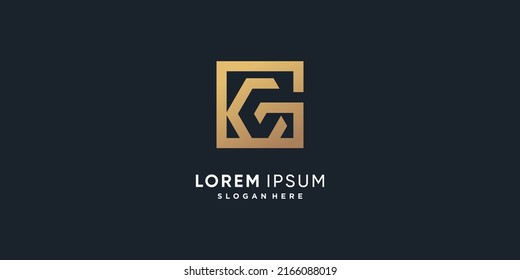 Letter G vector icon logo design with creative unique style Premium Vector