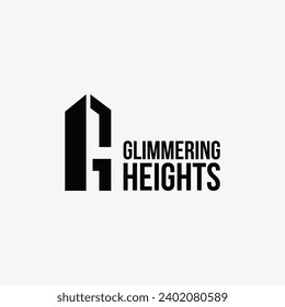 Letra G ilustración vectorial para construcción, casa, inmueble, inmueble, propiedad. Mínima plantilla de diseño de logotipo profesional de moda.