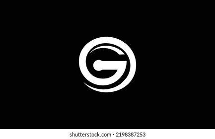Buchstabe G Vektor-Logo-Design. Symbol des Logotyps für kreativen Minimalismus