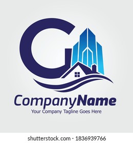 Letter G vector logo template, Colorful Letter G logo, Real Estate, Building and Construction Logo Design Template Vector Icon