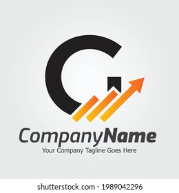 Buchstabe G, Vorlage für das Vektorlogo, Logo für farbige Buchstaben G, Logo für Finanzunternehmen, Empfehlungen für Finanzinstitute Logo-Design-Vorlage Vektorsymbol