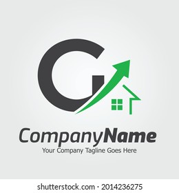 Buchstabe G, Vorlage für das Vektorlogo, Farbbeleg G Logo, Immobilien, Gebäude und Bau-Logo, Vektorsymbol
