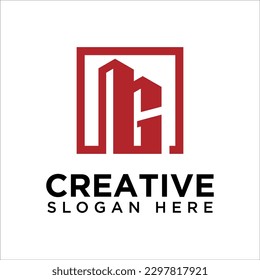 Letter G vector logo template,  Letter G logo, Real Estate, Building and Construction Logo Design Template Vector Icon