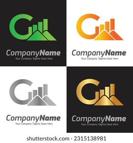 Letter G vector logo template, Colorful Letter G logo, Financial Company Logo, Financial Institute Advisors Logo Design Template Vector Icon