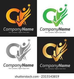 Letter G vector logo template, Colorful Letter G logo, Financial Company Logo, Financial Institute Advisors Logo Design Template Vector Icon