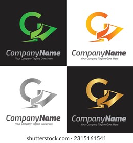 Letter G vector logo template, Colorful Letter G logo, Financial Company Logo, Financial Institute Advisors Logo Design Template Vector Icon