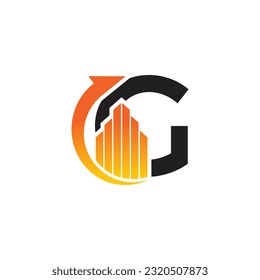 Letter G vector logo template, Colorful Letter G logo, Financial Company Logo, Financial Institute Advisors Logo Design Template Vector Icon