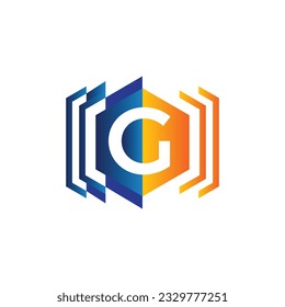 Letter G vector logo template, Colorful Letter G logo, Financial Company Logo, Financial Institute Advisors Logo Design Template Vector Icon