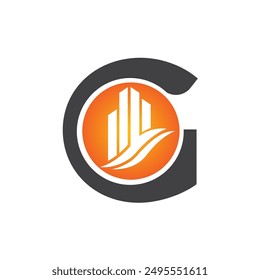 Letter G vector logo template, Colorful Letter G logo, Real Estate, Building and Construction Logo Design Template Vector Icon