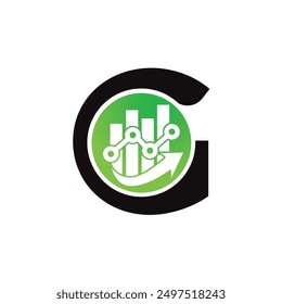 Letter G-Vektorlogovorlage, Farbiges Letter G-Logo, Logo der Finanzgesellschaft, Logo-Design-Vorlage für Finanzinstitutsberater, Vektorsymbol