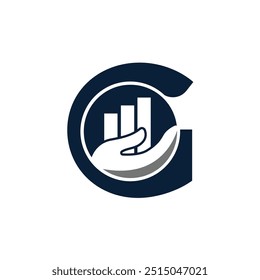 Letra G logotipo de Vector Plantilla, Colorido Letra G logotipo, Logo de la Compañía Financiera, Instituto Financiero Asesores Logotipo Diseño Icono de Vector de Plantilla