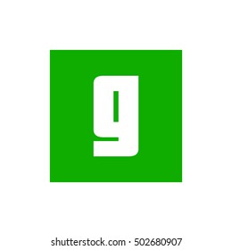 Letter G vector, logo. Useful as branding symbol, corporate identity, alphabet element, app icon, clip art, and illustration.