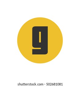 Letter G vector, logo. Useful as branding symbol, corporate identity, alphabet element, app icon, clip art, and illustration.