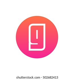 Letter G vector, logo. Useful as branding symbol, corporate identity, alphabet element, app icon, clip art, and illustration.