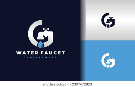 letter G water faucet logo