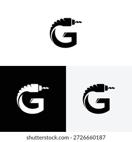 Buchstabe G Schweißen Logo-Design Symbolgrafik