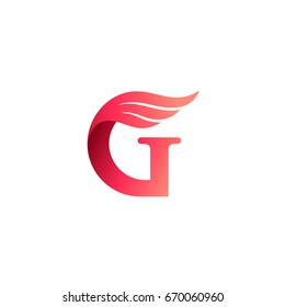 Letter G With Wing Logo