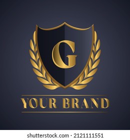 Buchstabe G oder Wort g Logo, Vektorgrafik. 