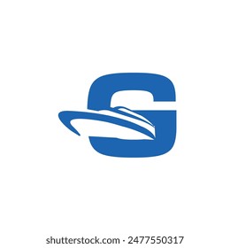 Letter G Yacht logo icon vector template.eps