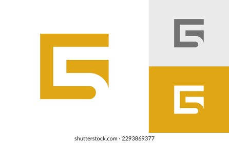 Letter G5 monogram logo design