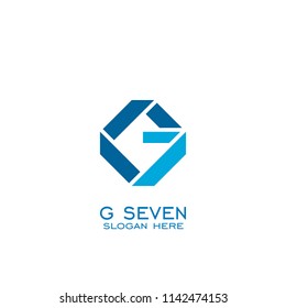 Letter G7 Logo Design.