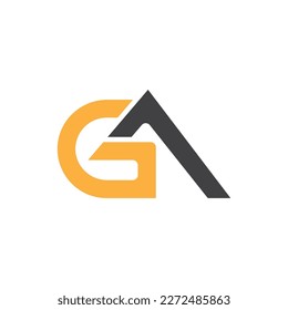 Letter GA logo design Concept