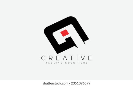 Letter GA logo design template vector illustration.