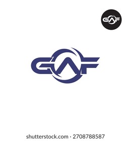 Letter GAF Logo Initials Acronym