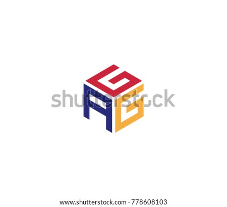 Letter GAG logo. three letter icon