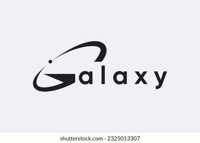 Logo-Design von Letter Galaxy Blue, Vektorvorlage