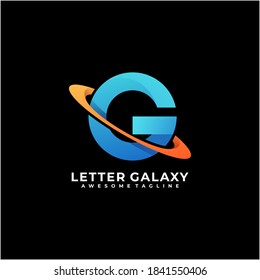 Letter galaxy colorful logo design modern
