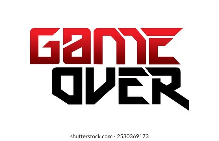 letter game over design vector