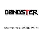 letter gangster design vector symbol