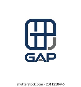 Letter Gap Square Icon Logo Design Stock Vector (Royalty Free ...