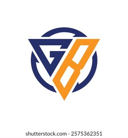 letter gb bg logo design vector. initial gb letter logo, initial bg letter logo design vector template, gb icon vector design, bg icon for business, b g , b g unique modern art.