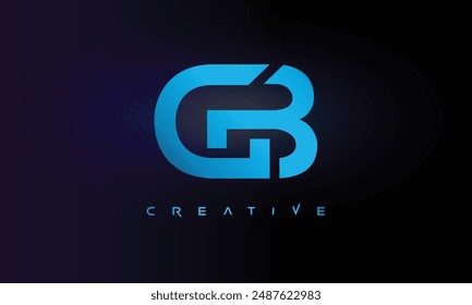 Letter GB logo design creative custom clean two alphabet logo
