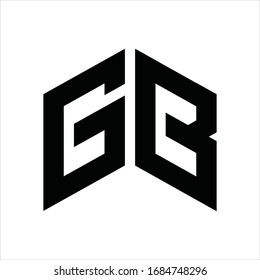 Buchstabendesign gb Logo - Vektorillustration Illustration, EPS10.