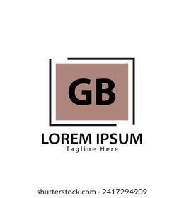 letter GB logo. GB logo design vector illustration for creative company, business, industry